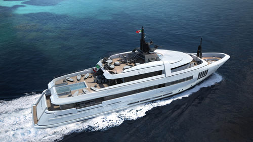 Круизная мега-яхта - X LENCE 47 - Admiral yachts - традиционная / траулер / с приподнятой рулевой рубкой