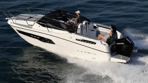 Прогулочный катер c подвесным мотором - CS740-S - Karnic - открытый / с двойной консолью / макс. 8 человек