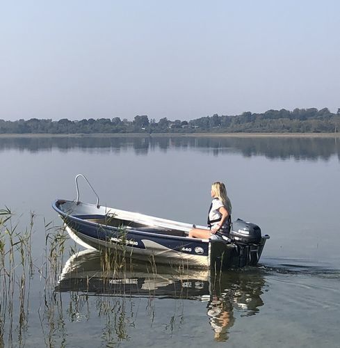 Ботик c подвесным мотором - LINDER FISHING 440 - Linder - открытый / для спортивной рыбалки / из алюминия