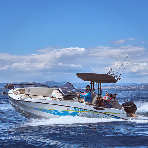 Открытый катер c подвесным мотором - 805 Open - Quicksilver Boats - с центральной консолью / для водных лыж / для спортивной рыбалки