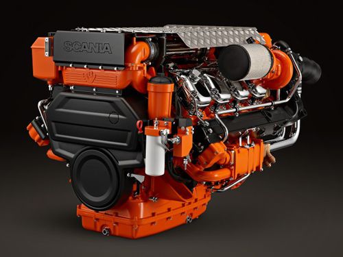 Двигатель in-bord - DI09 070M - Scania - силовая установка / дополнительный / дизельный