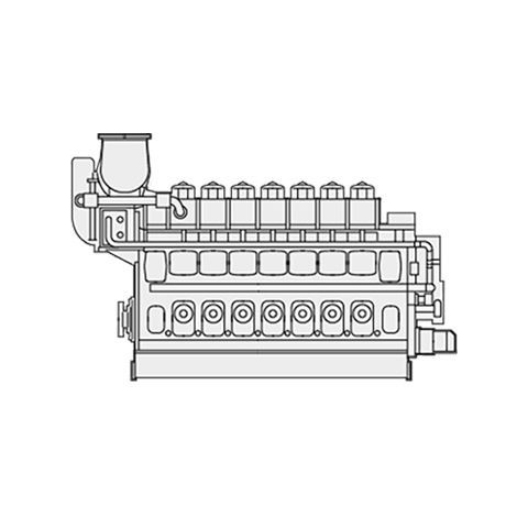 Двигатель in-bord - L+V32/40 - MAN Energy Solutions - Marine - силовая установка / дизельный / для судна