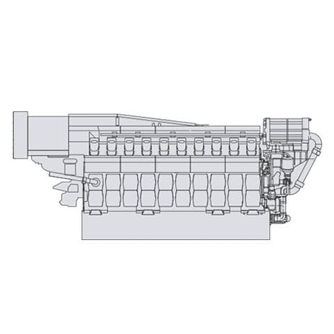 Двигатель in-bord - Pielstick PA6B STC - MAN Energy Solutions - Marine - силовая установка / дизельный / для судна