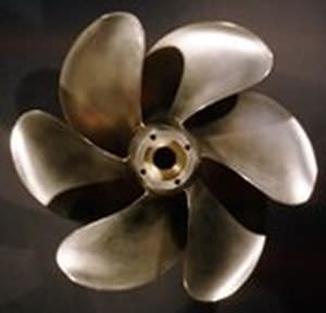 Гребной винт для катера - Bruntons Propellers - с фиксированным шагом / вал винта / 6 лопастей
