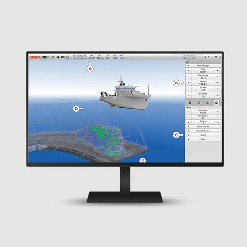 Гидрографическое программное обеспечение - TD50 - Simrad - для исследований / для визуализации / для судна