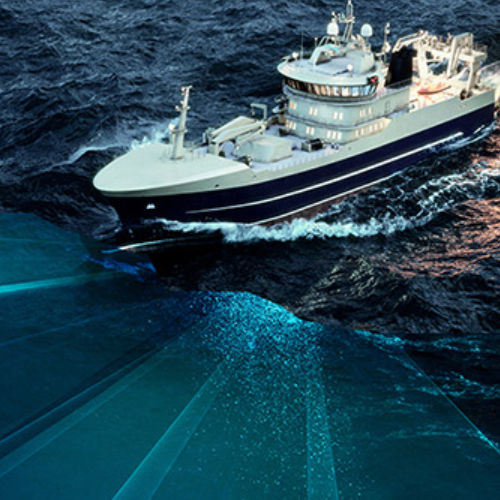 Гидролокатор для судна - SN90 - Simrad - с боковым сканированием / электронный