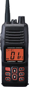 Морской радиоприемник - HX407 - Standard horizon - переносной / UHF / погружной
