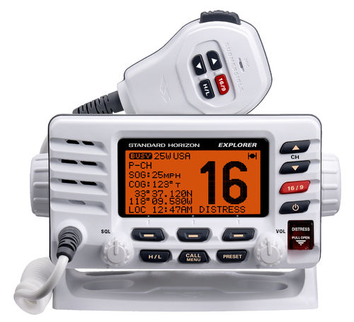 Радиоприемник для судна - EXPLORER GX1600 - Standard horizon - фиксированный / VHF / герметичный