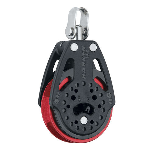 Одиночный такелажный блок - 2135.RED - Harken - лебедка / с вертлюжным крюком / с подшипниками