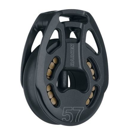 Одиночный такелажный блок - 3214 - Harken - высокое сопротивление / с текстильным креплением / трос макс.: 12 мм