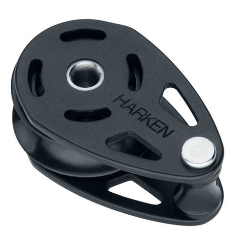 Одиночный такелажный блок - 6107 - Harken - для пожножия мачты / с закрепленной проушиной / трос макс.: 12 мм