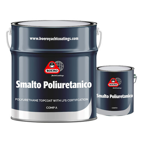 Лакировка для прогулочного судна - SMALTO POLIURETANICO - Boero YachtCoatings - из полиуретана / верхний слой / белая