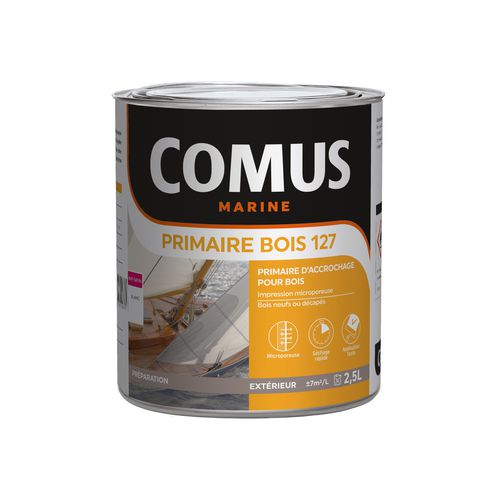 Грунтовка для катера - PRIMAIRE BOIS 127 - COMUS MARINE - для дерева / однокомпонентная
