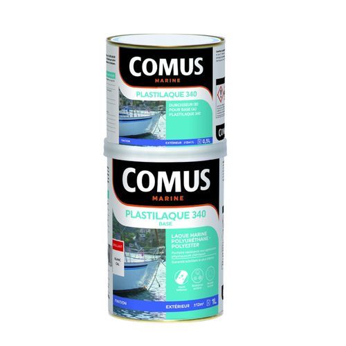 Лакировка для прогулочного судна - PLASTILAQUE 340  - COMUS MARINE - из полиуретана / двухкомпонентная / из полиэстера