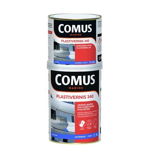 Лак для катера - PLASTIVERNIS 340  - COMUS MARINE - для дерева / двухкомпонентный / из полиуретана