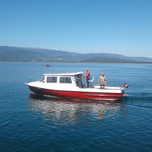 Профессиональный катер водное такси - AQUABUS 850T - Grove Boats - с внутренним мотором / солнечная электроэнергия / буксировочный