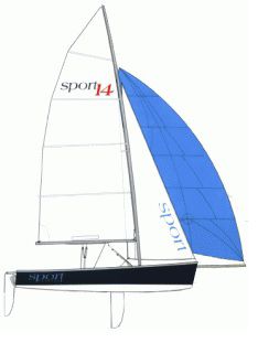 Грот - SPORT 14 - Hydesails - фок / для швертбота / для спортивной килевой яхты