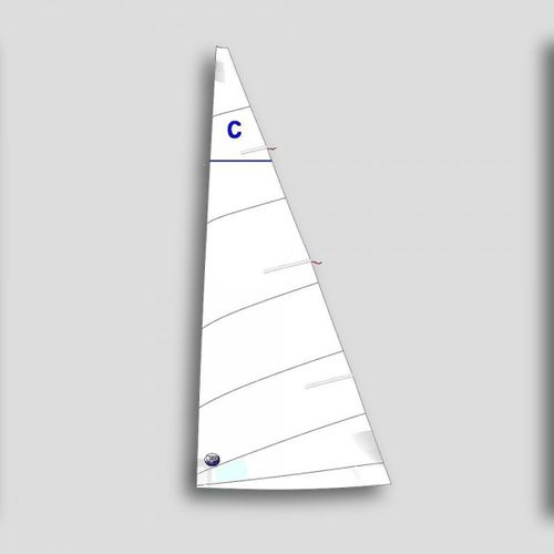 Грот - Red  - Olimpic Sails - для монотипного парусника / Cadet