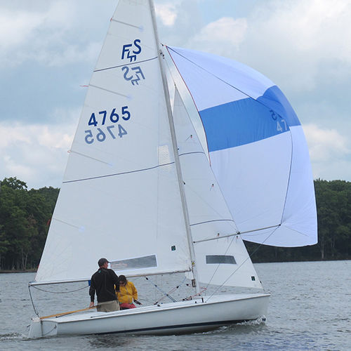 Спинакер - FLYING SCOT - Quantum Sails - для килевого спортивного монотипа / с горизонтальным кроем