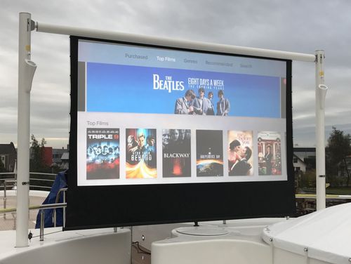Экран для яхты - proSCREEN - Reckmann Yacht Equipment GmbH - проекционный / ролетный