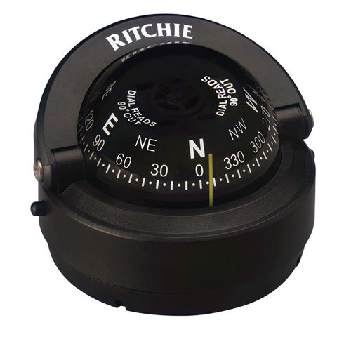 Маршрутный компас для катера - S-OFF90 - Ritchie Navigation - магнитный / горизонтальный / встраиваемый
