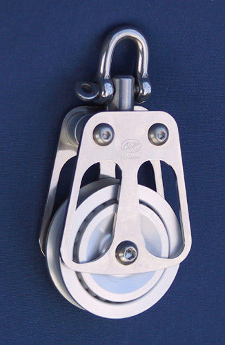 Одиночный такелажный блок - 710503 	 - OH MARINE EQUIPMENT - с вертлюжным крюком / на шариковом подшипнике / трос макс.: 8 мм