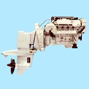 Двигатель внутренняя поворотно-откидная колонка - B130  - BMW Marine - на бензине / прогулочный
