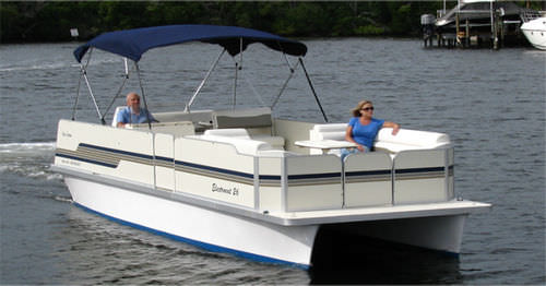 Понтоновый катер с внутренним мотором - ElectroCat - Ray Electric Outboard - электрический / для спортивной рыбалки