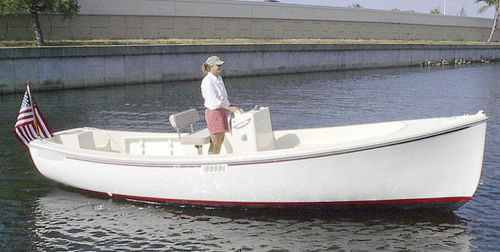 Открытый катер c подвесным мотором - ElectroBay - Ray Electric Outboard - электрический / с центральной консолью / для рыбной ловли