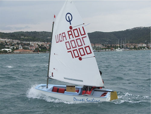 Одиночный швертбот - Optimist - Devoti Sailing - для детей / для регаты / Optimist