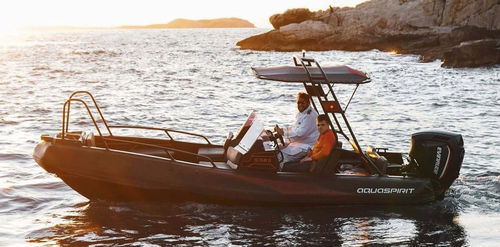 Надувная лодка c подвесным мотором - 585 CC  - AquaSpirit - RIB / открытая / с центральной консолью