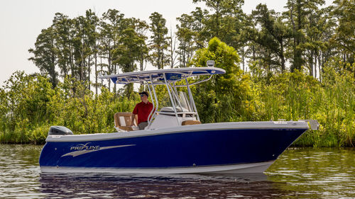 Открытый катер c подвесным мотором - 23 SPORT - Pro Line Boats - для спортивной рыбалки / Т-образная верхняя часть