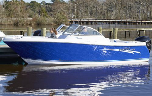 Небольшой катер c подвесным мотором - 23 DUAL CONSOLE - Pro Line Boats - боурайдер / с двойной консолью