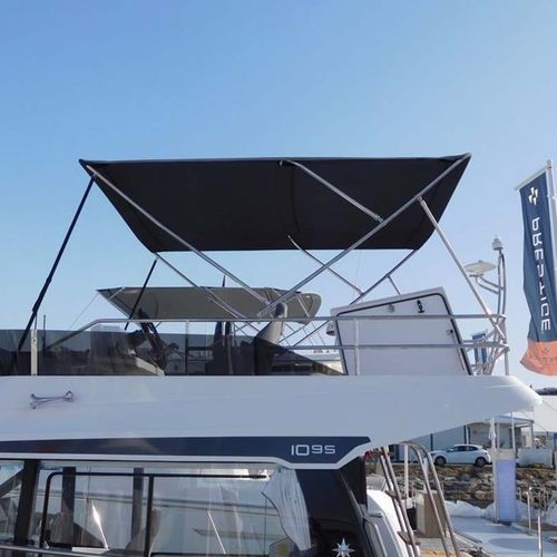 Ходовой тент для катера - fly  - NVequipment - для кокпита / конструкция из нержавеющей стали
