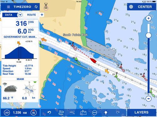 Программное обеспечение для навигации - TZ iBoat - MaxSea International - метео / для катера / для парусника