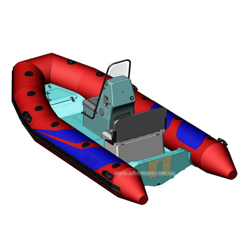 Надувная лодка c подвесным мотором - Vesta V-345 - Adventure Inflatable boats - полужесткая / открытая / с рулевой консолью