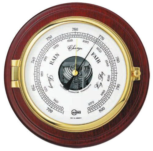 Аналоговый барометр - 1585MS - Barigo - из латуни / из хрома / белый