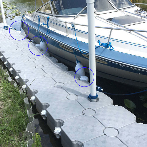 Кранец для понтона - C03-000008 - CANDOCK - белый / из HDPE