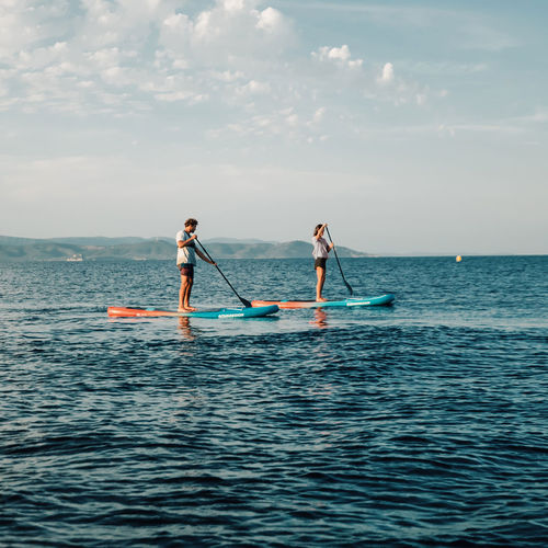 Надувная SUP-доска - TEMPO  - AQUADESIGN - универсальная / для начинающих / среднего размера