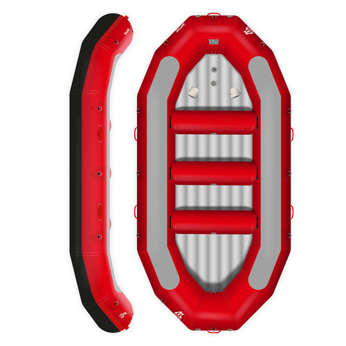 Плот 9 мест - RAPTOR 410 ROUGE  - AQUADESIGN - для бурной воды