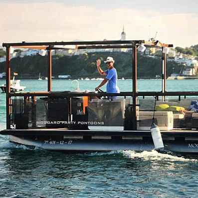 Понтоновый катер c подвесным мотором - 500 - MOGGARO ALUMINIUM YACHTS - электрический / трехтрубный / открытый