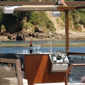 Понтоновый катер c подвесным мотором - M600 - MOGGARO ALUMINIUM YACHTS - электрический / из алюминия / макс. 12 человек