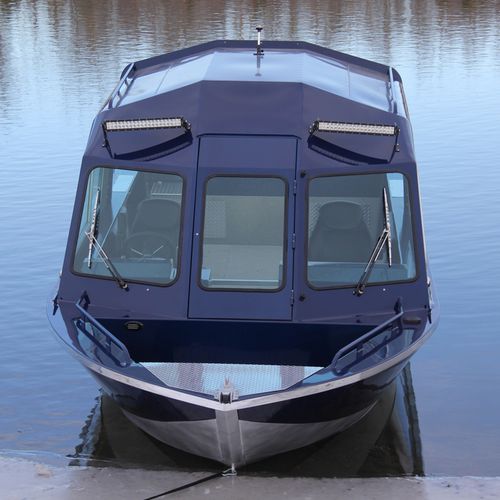 Реактивный небольшой катер - HAIDA OUTBOARD - OUTLAW EAGLE MANUFACTURING - электрический / с выдвижной секцией / с двойной консолью