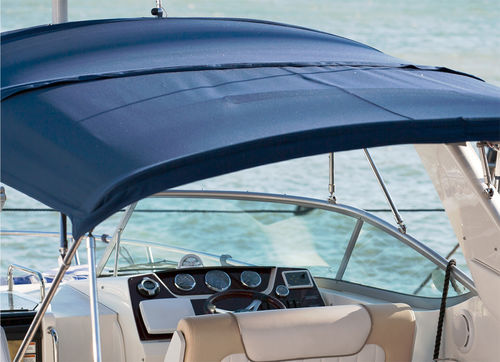 Ткань для обивки катеров наружная отделка - Agora Nautic - Italvipla - из акрила / коричневая / оранжевая