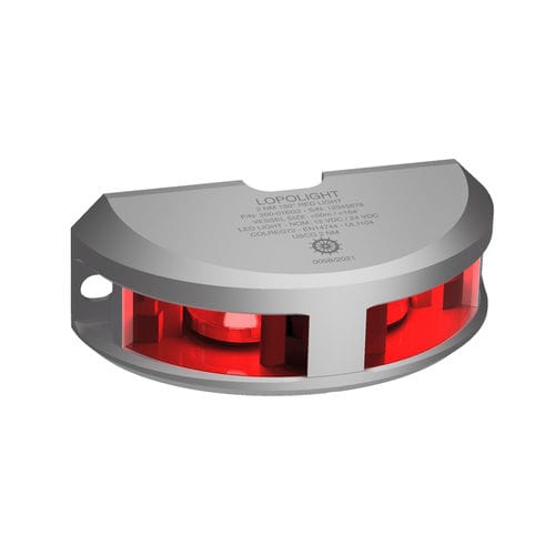 Навигационные огни для яхты - 300-116G2 - Lopolight - LED / красный / горизонтальный