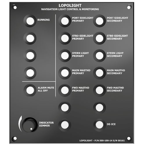 Панель управления для катера - 500-110-14 - Lopolight - для судна / с сигнализацией