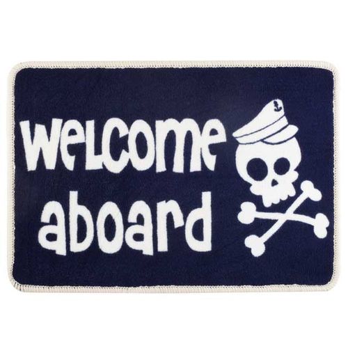 Противоскользящий коврик - WELCOME SKULL  - Marine Business - для катера / персонализированный