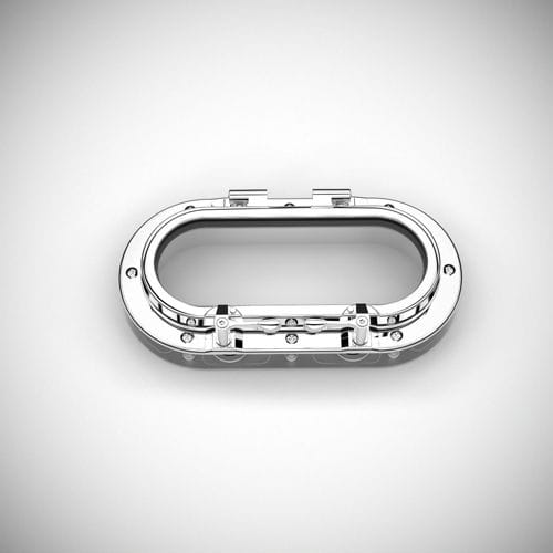 Овальный иллюминатор - O512SS - New Found Metals - для катера / открывающийся
