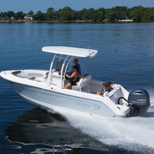 Открытый катер c подвесным мотором - R222EX  - Robalo - с центральной консолью / для спортивной рыбалки / макс. 10 человек