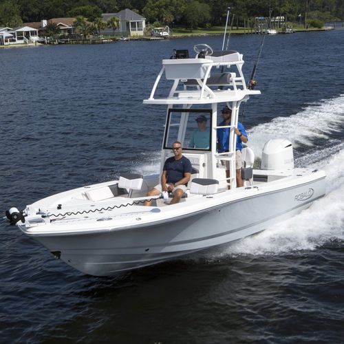 Судно для плавания в закрытых водах c подвесным мотором - 246 CAYMAN SD - Robalo - с центральной консолью / с флайбриджем / для спортивной рыбалки